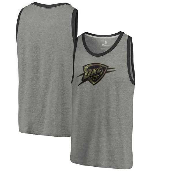 Oklahoma City Thunder Fanatics Branded Camo Collection Prestige Tri-Blend Tank Top - Heathered Gray,We sell and wholesale Oklahoma City Thunder Fanatics Branded Camo Collection Prestige Tri-Blend Tank Top - Heathered Gray on line form chian!
